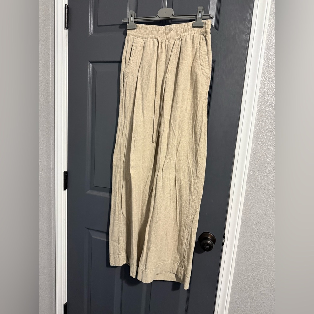 a new day Women’s cream linen bottoms